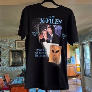 Black X-Files Graphic T-Shirt by Frog Home Video